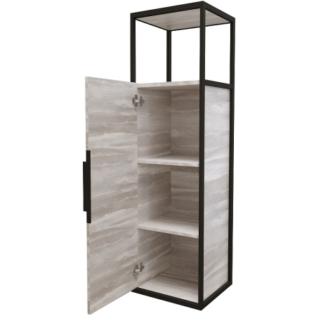 Пенал подвесной Grossman ЛОФТ 304002 шанико/металл черный