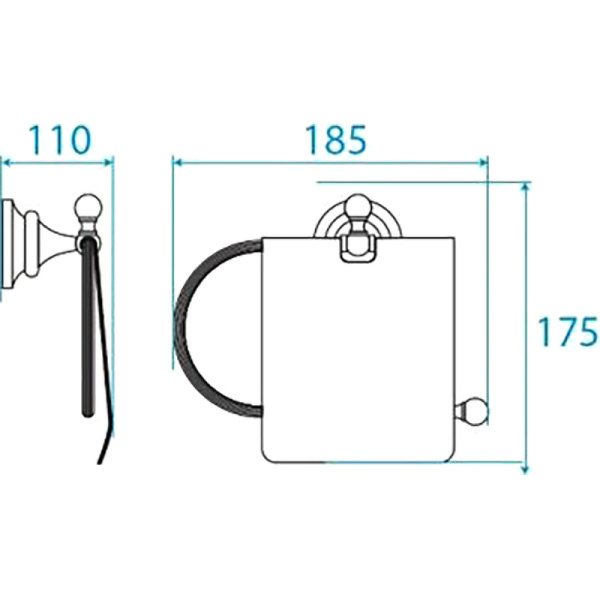 Держатель туалетной бумаги Cezares Olimp OLIMP-TRH-03/24-M Держатель туалетной бумаги Cezares Olimp OLIMP-TRH-03/24-M