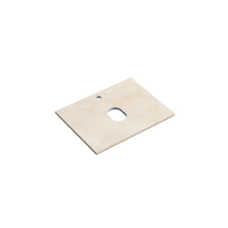 Столешница для ванной комнаты SANCOS 600х460, цвет kreman,  TT60A2X