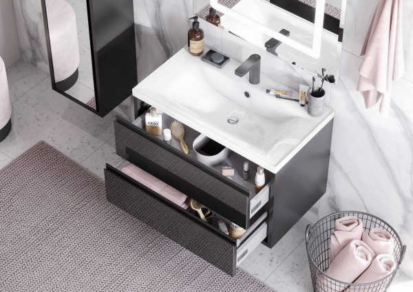 Тумба с раковиной Aquaton Римини 80 1A2267K3RN950