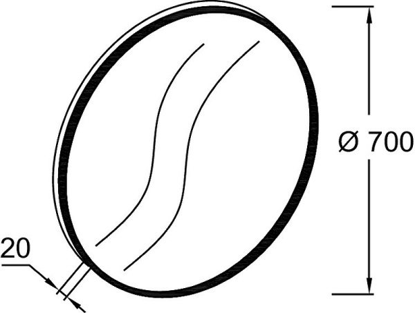 Зеркало Jacob Delafon Odeon Rive Gauche 70 EB1177-F30