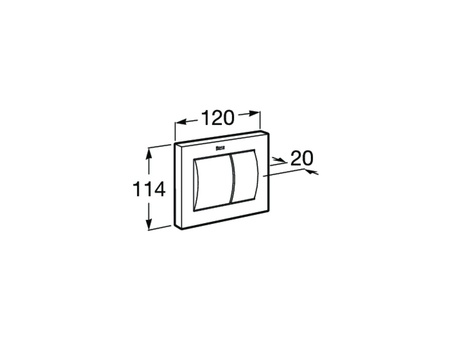Панель смыва для инсталляции Roca пневматическая PL-N1 890066000
