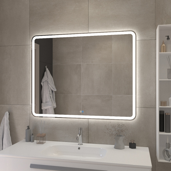 Зеркало c RGB подсветкой (100х80) Cezares CZR-SPC-MC-1000-800-RGB-TCH