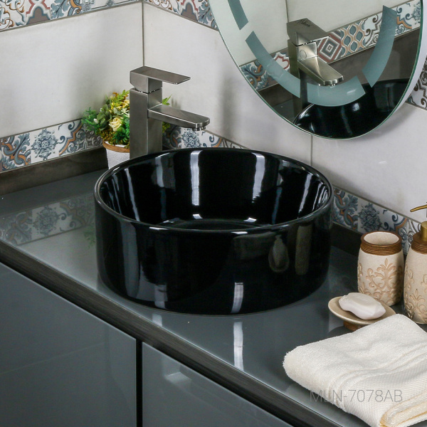 Раковина накладная (41х41) Melana 7078AB-805