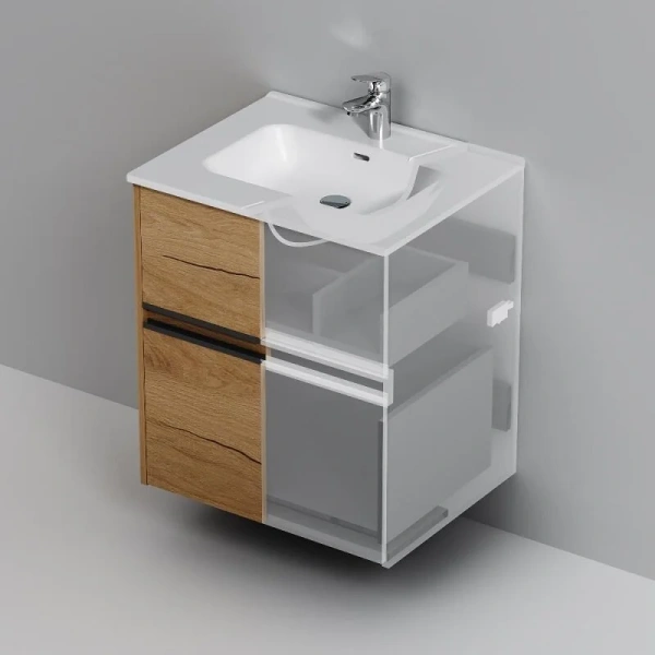 Тумба без раковины 60 см Am.Pm Sense M7BFUX0602OF дерево