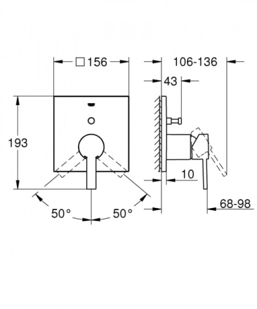 Смеситель однорычажный для ванны Grohe Allure 24070 000 (24070000)