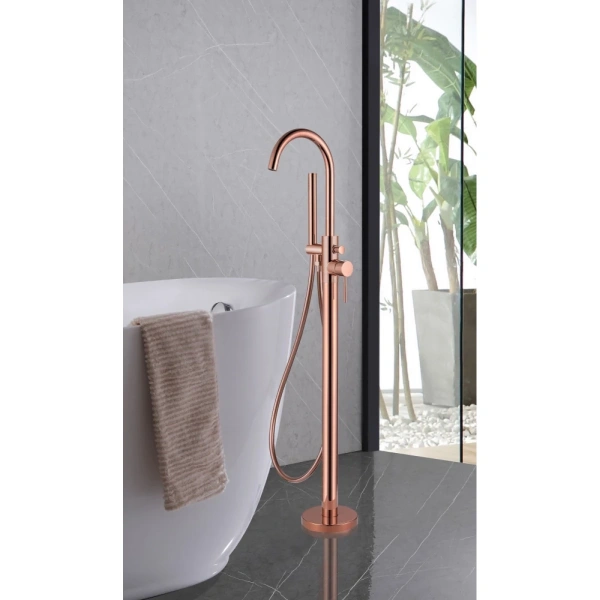 Смеситель ABBER Wasser Kreis AF8115RGN напольный для ванны, бронза