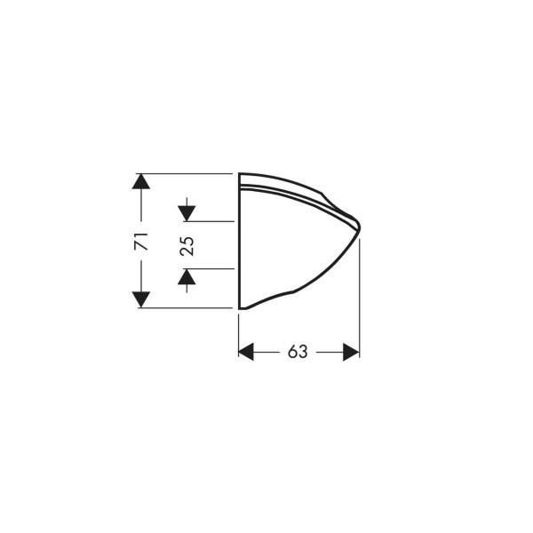 Держатель ручного душа Hansgrohe Porter’C 27521000 Держатель ручного душа Hansgrohe Porter’C 27521000