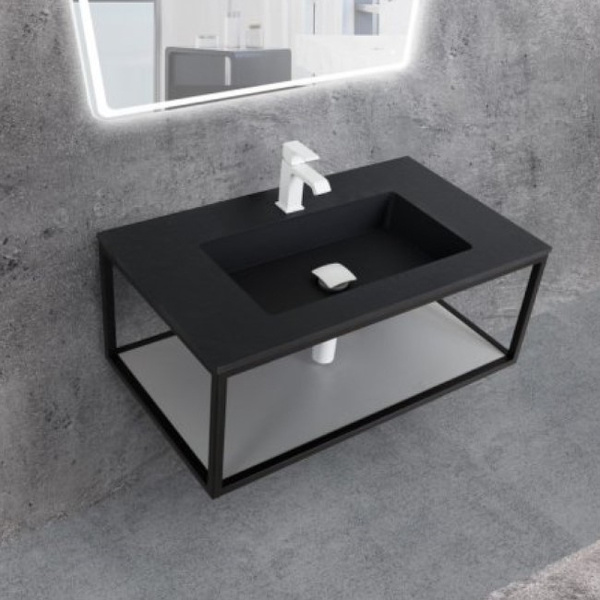 Консоль под раковину Cezares CADRO-80/46/30-1C-SO-MET-ST