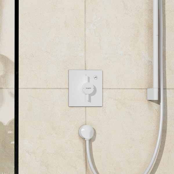 Смеситель для душа встраиваемый Hansgrohe DuoTurn E 75617700 белый матовый