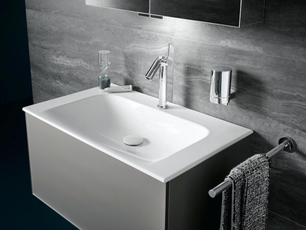 Тумба под раковину Keuco (Plan),1000х490 мм, инокс матовый, серая 32971 290000