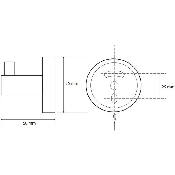 Крючок Bemeta Graphit 156106022