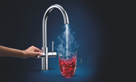Смеситель и бойлер для кухни GROHE Red Duo M-size 30327 DA1 (30327DA1) теплый закат глянец