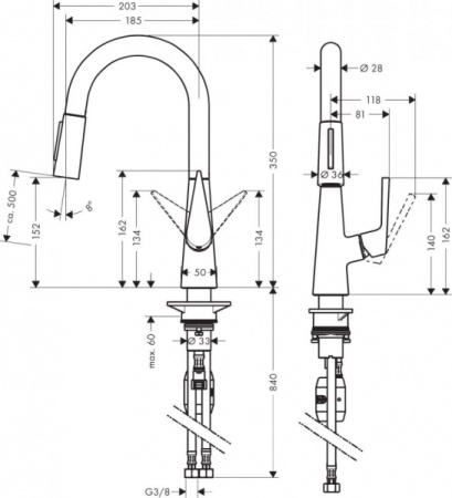 Смеситель для кухни HANSGROHE TALIS S 72815800