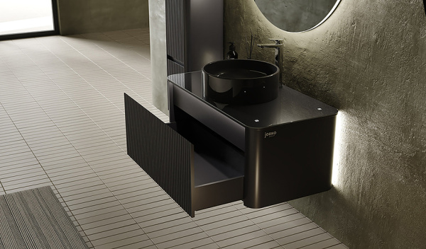 Тумба под раковину Jorno Lumino 100  Lum.01.100/P/A/JR 