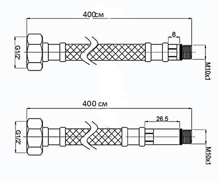 Гибкая подводка Raiber R077400
