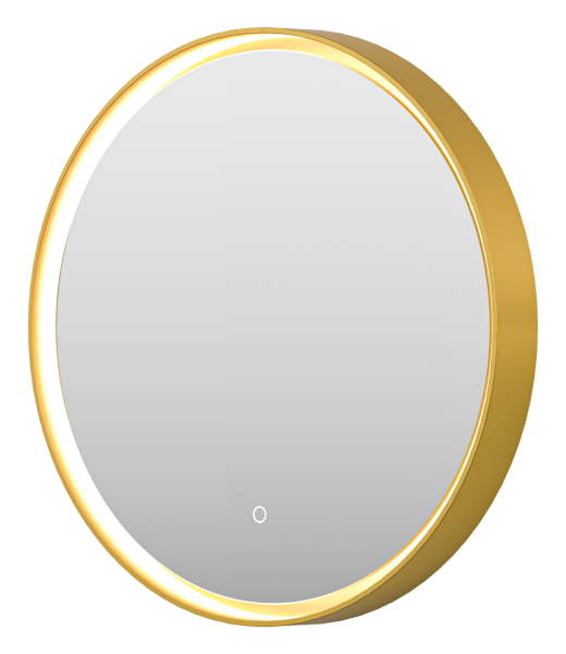 Зеркало (60х60)  Brevita Pluto  PLU-Nim6-060-gold