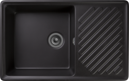 Кухонная мойка GranFest Quartz 52, 52 черный
