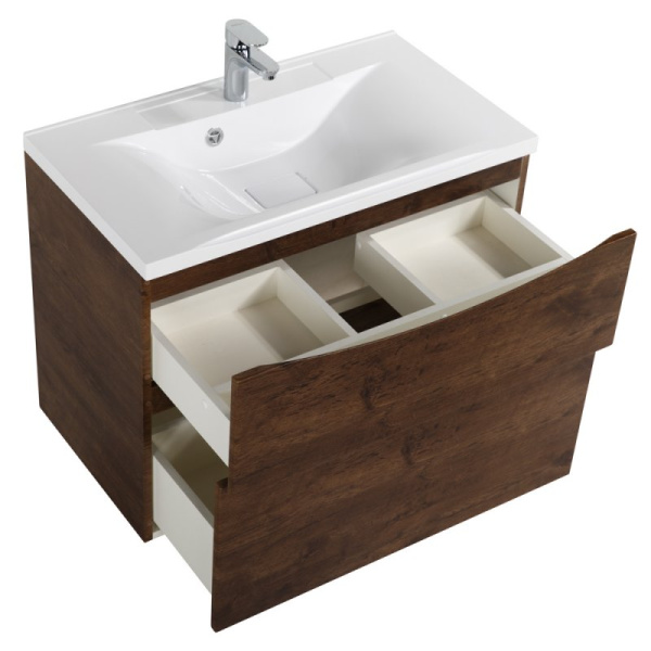 База под раковину подвесная BelBagno MARINO-H60-800-2C-SO-RW-P Rovere Moro