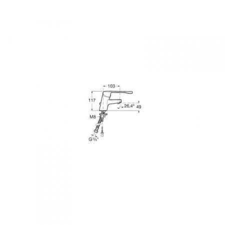 Смеситель для раковины Roca Victoria Pro 5A3123C00