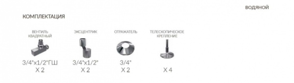 Полотенцесушитель водяной Terminus ТОСКАНА 30х30/30х10 П14 Полотенцесушитель водяной Terminus ТОСКАНА 30х30/30х10 П14