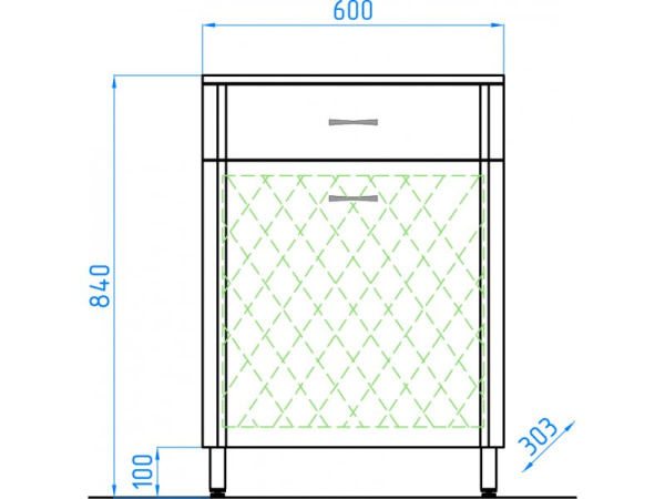 Комод напольный Style Line Эко Стандарт ЛС-00000229 Белый