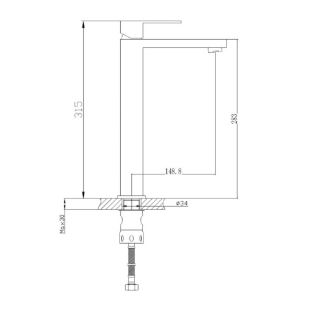 Смеситель для раковины Haiba HB11803-2