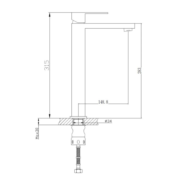 Смеситель для раковины Haiba HB11803-7 Смеситель для раковины Haiba HB11803-7