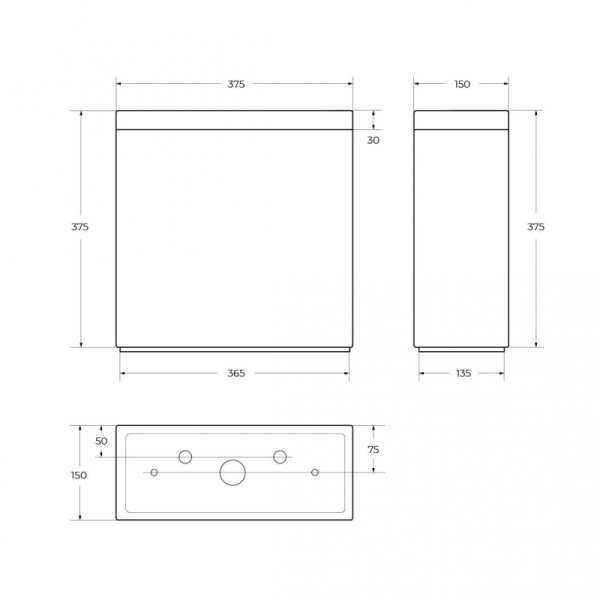 Бачок BelBagno ENERGIA BB8134T