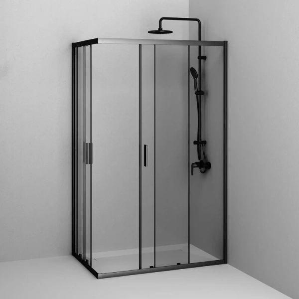 Душевой уголок (120х80) Am.Pm Gem W90G-403-120280-BT черный матовый