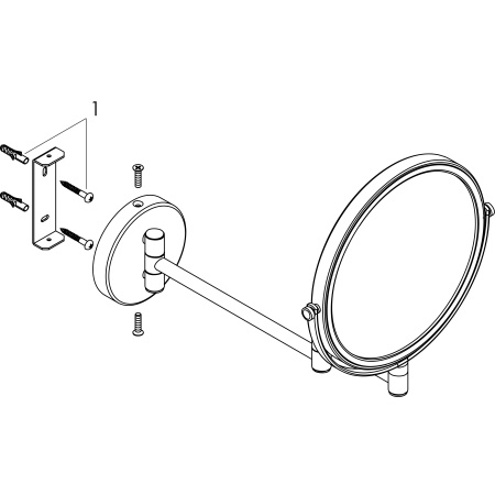 Косметическое зеркало Hansgrohe Logis Universal 73561000 хром