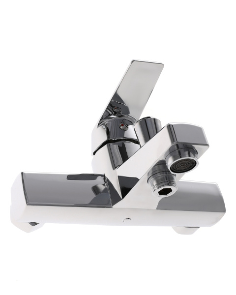 Смеситель для ванны однорычажный полимерный OneLife P02-100cr хром