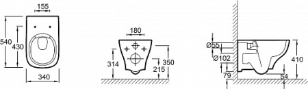 Комплект унитаза с инсталляцией Jacob Delafon Struktura E21741RU-00