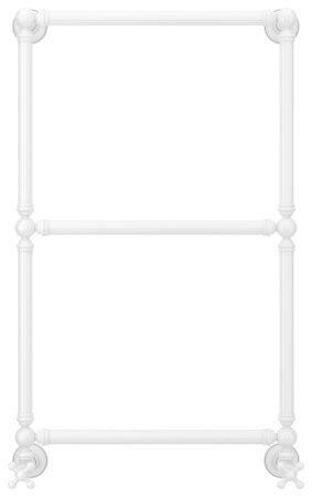 Полотенцесушитель Водяной Сунержа Ренессанс 1304 (86х50) Белый 12-0280-8650