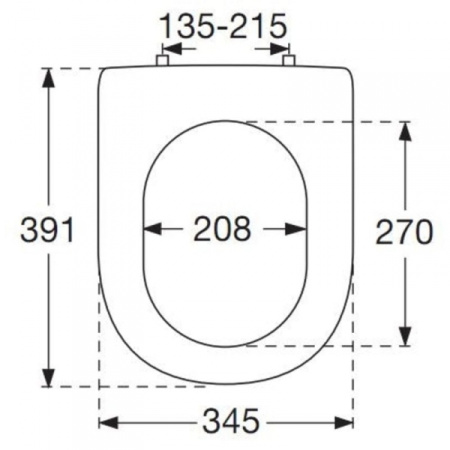Сидение для унитаза soft close Villeroy&Boch Subway 9M66S101