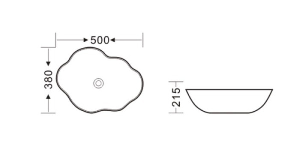 Комплект Bronze de Luxe раковина 1395 и смеситель 9015В СЕТ1
