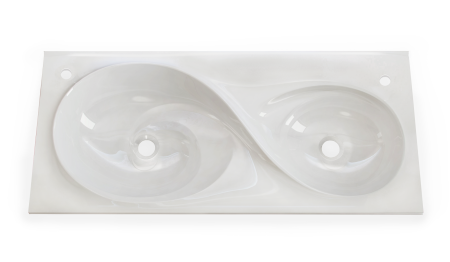 Полувстраиваемая  раковина RAVAL Hotte  Ott.08.100/W