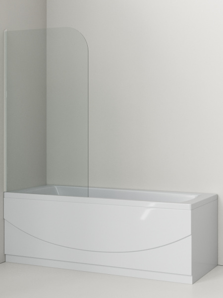 Шторка для ванны 80 см Agger A02-080TCR прозрачное