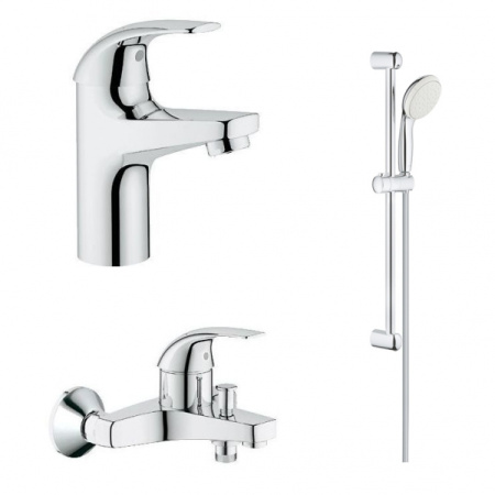 Комплект для ванной комнаты Grohe BauCurve 122251 (хром)