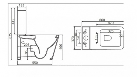 Бачок для унитаза BelBagno Silvia BB0125T