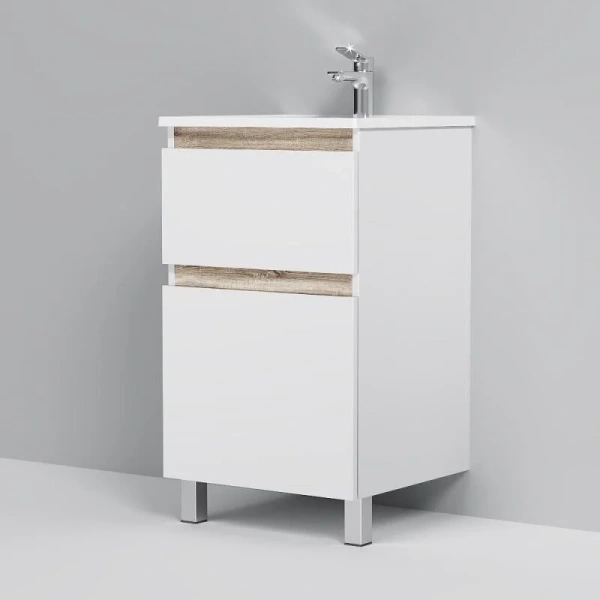 Тумба без раковины 50 см Am.Pm Sense M85AFSX0502WG белый глянец