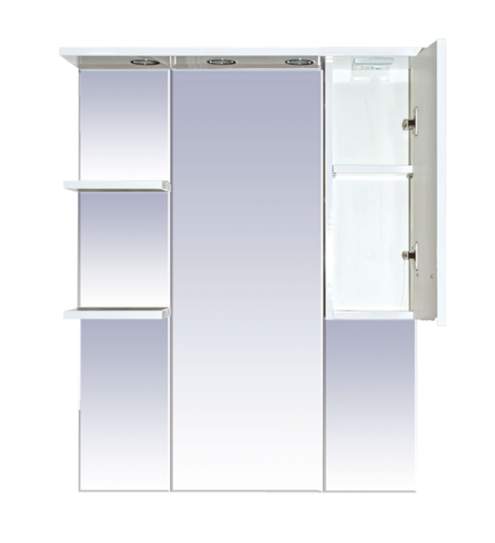 Зеркало-шкаф (74х100) Misty Орхидея 75 правый П-Жас02075-011СвП