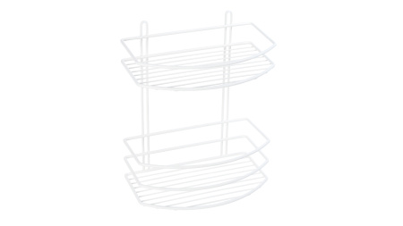 Полка овальная двойная Fixsen белая FX-720W-2