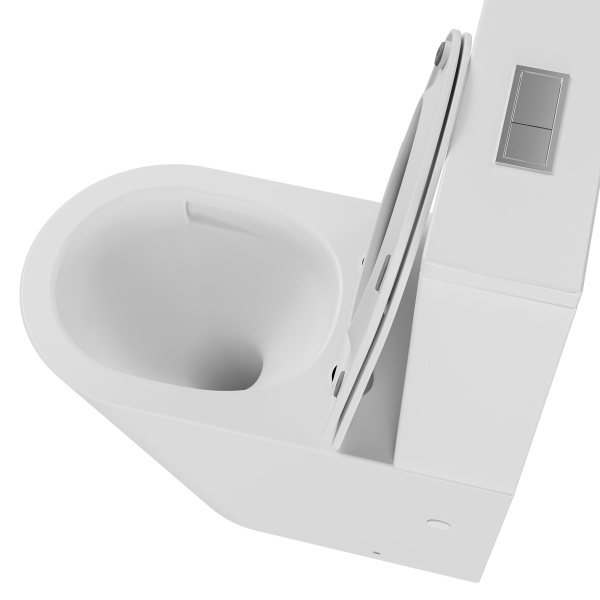 Унитаз напольный безободковый Grossman  GR-4458MSQ с сиденьем микролифт