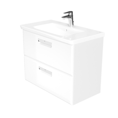 Тумба под раковину Roca The Gap 80 белый глянец ZRU9302877