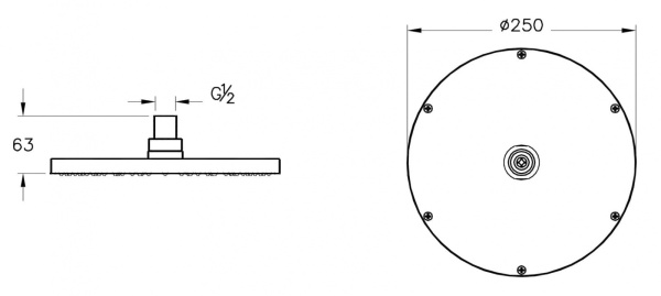 Набор встроенной душевой системы Vitra Origin A49266EXP, хром 
