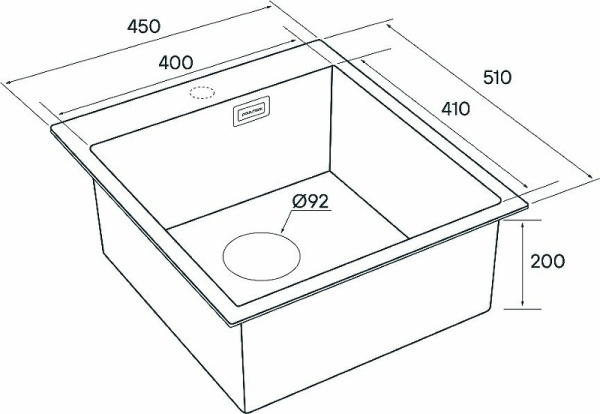 Кухонная мойка Paulmark Neckar PM804551-BG брашированное золото