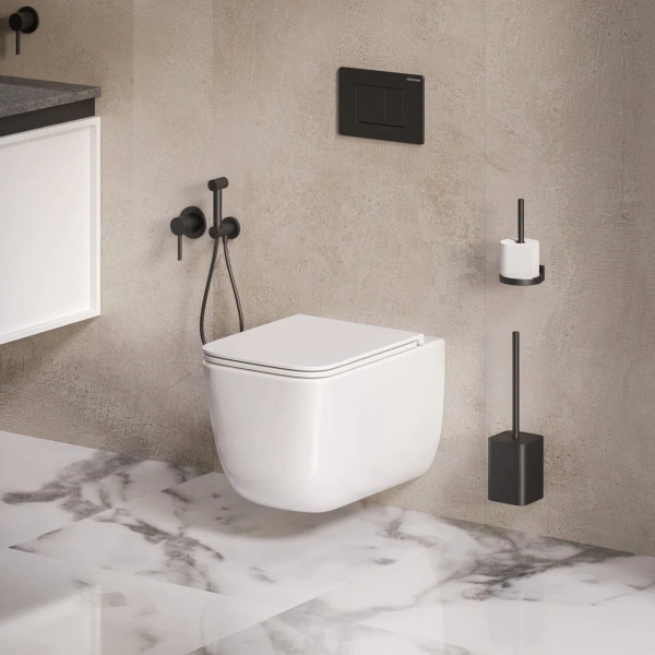 Унитаз подвесной безободковый Grossman  GR-4409SQ с сиденьем микролифт