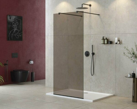 Душевая перегородка 100 см CEZARES LIBERTA LIBERTA-L-2-100-120-BR-NERO