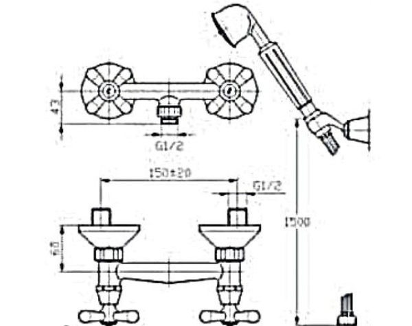 Смеситель для душа Mofem Trigo 143-0014-42